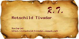 Rotschild Tivadar névjegykártya